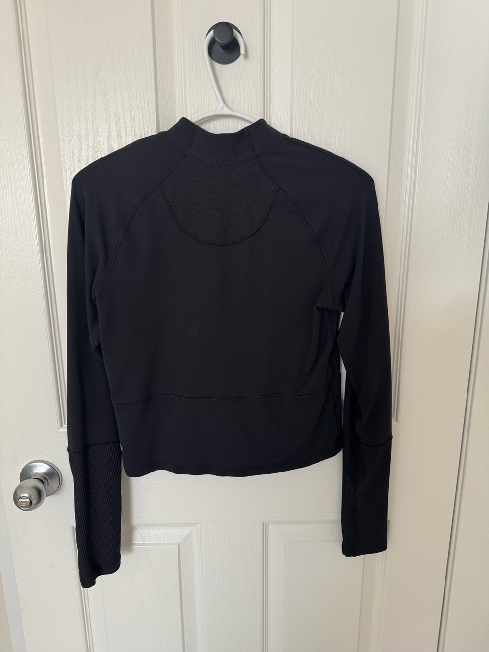 Women’s Lululemon Black Rulu 1/2 zip Long Sleeve Active Top - Size 4